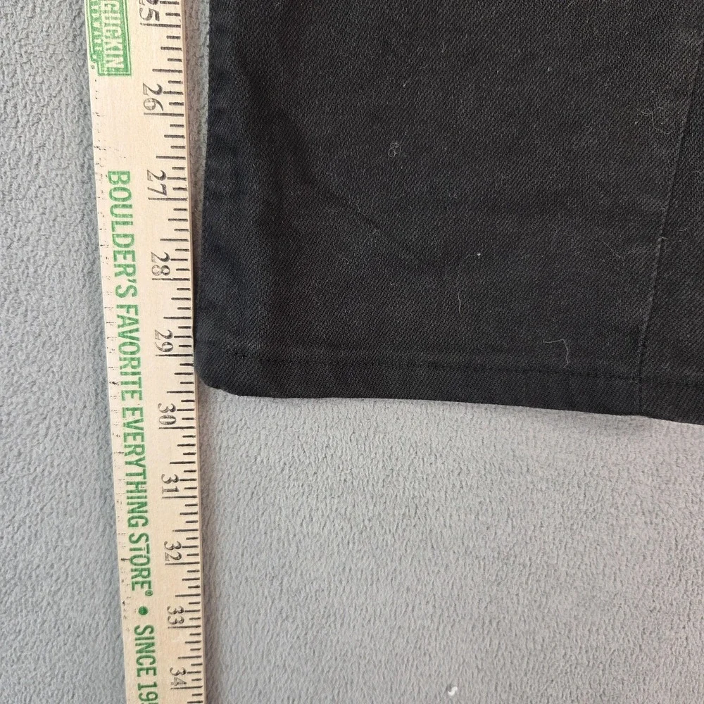 Uniqlo Selvedge Jeans Mens Black Denim‎ Straight Leg Classic Fits 33x30